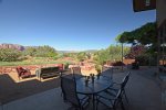 This Sedona home offers a great outdoor living space to live the Sedona lifestyle